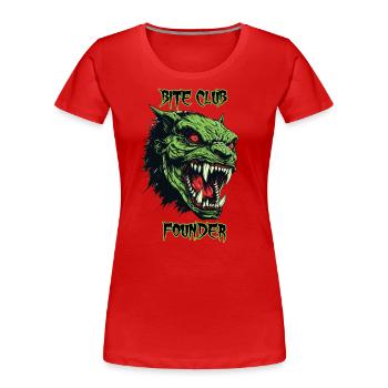 Ork, Dämon, Bite Club Gründer - Frauen Premium Bio T-Shirt - Rot - Vorne - Mia (176cm)