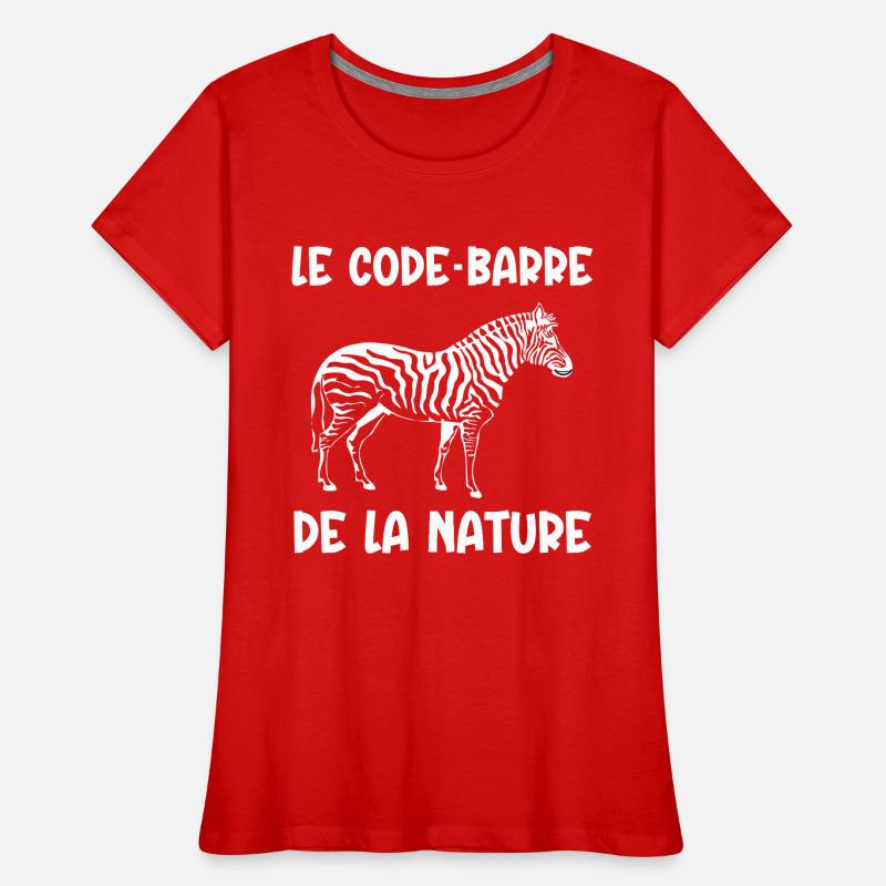 code-barre de la nature T-shirt bio Premium Femme