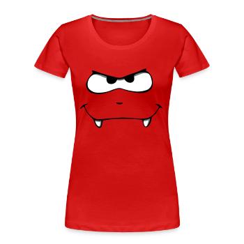 Monster - Frauen Premium Bio T-Shirt - Rot - Vorne - Mia (176cm)