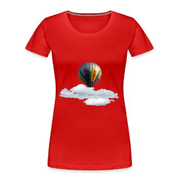 Heissluftballon - Frauen Premium Bio T-Shirt - Rot - Vorne - Mia (176cm)