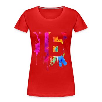 16 YEARS 16TH BIRTHDAY - Women's Premium Organic T-Shirt - red - Front - Mia (176cm)