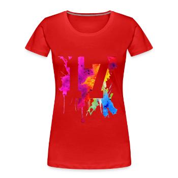 17 JAHRE 17. GEBURTSTAG - Frauen Premium Bio T-Shirt - Rot - Vorne - Mia (176cm)