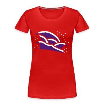 Narrekapp e 2C - Women's Premium Organic T-Shirt - red - Front - Mia (176cm)