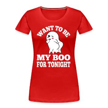 Sassy Ghost Booty Flirt Plaisir d’Halloween pour femmes - T-shirt bio Premium Femme - rouge - Devant - Mia (176cm)