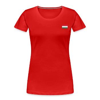 Ungarn Flagge - Frauen Premium Bio T-Shirt - Rot - Vorne - Mia (176cm)