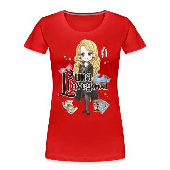 Harry Potter Luna Lovegood - Frauen Premium Bio T-Shirt - Rot - Vorne - Mia (176cm)