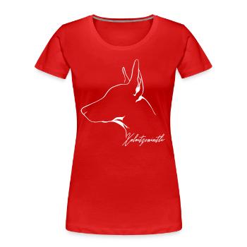 XOLOITZCUINTLI Xolo Dog Dogs Naked Dog Wilsigns - Women's Premium Organic T-Shirt - red - Front - Mia (176cm)