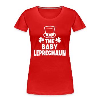 Der Baby-Kobold - Frauen Premium Bio T-Shirt - Rot - Vorne - Mia (176cm)