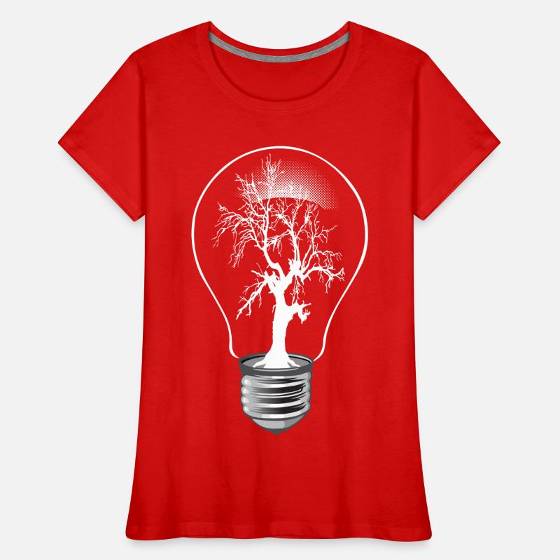 Tree light T-shirt bio Premium Femme