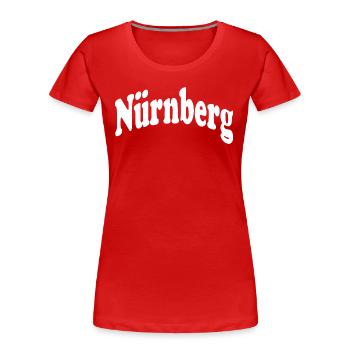Nuremberg - Women's Premium Organic T-Shirt - red - Front - Mia (176cm)