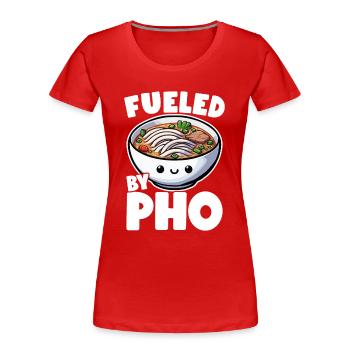 Pho Vietnamesisches Essen Vietnam Pho - Frauen Premium Bio T-Shirt - Rot - Vorne - Mia (176cm)