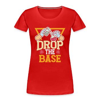 Biologie Wissenschaft Chemie Laborwissenschaftler - Frauen Premium Bio T-Shirt - Rot - Vorne - Mia (176cm)