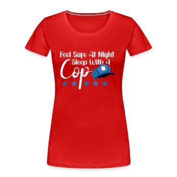 Police Cop Officer Police Office - Frauen Premium Bio T-Shirt - Rot - Vorne - Mia (176cm)