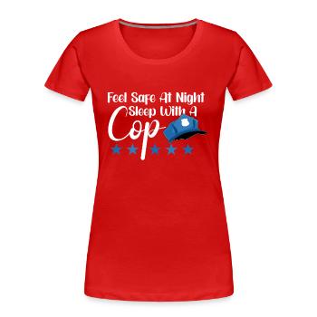 Police Cop Officer Police Office - Frauen Premium Bio T-Shirt - Rot - Vorne - Mia (176cm)
