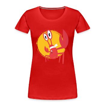 Hummer - Frauen Premium Bio T-Shirt - Rot - Vorne - Mia (176cm)