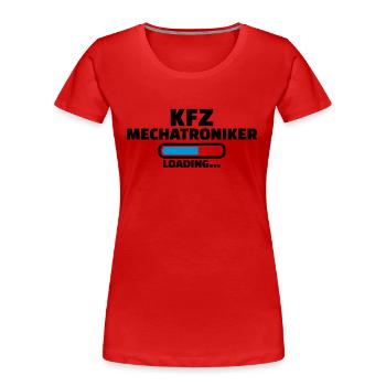 Kfz-Mechatroniker - Frauen Premium Bio T-Shirt - Rot - Vorne - Mia (176cm)