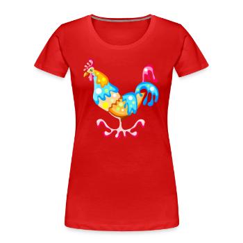 weather vane - Women's Premium Organic T-Shirt - red - Front - Mia (176cm)