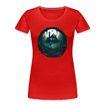 Die Versunkene Stadt Atlantis - Frauen Premium Bio T-Shirt - Rot - Vorne - Mia (176cm)