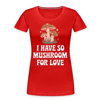 Champignons Champignons Champignon Champignon - T-shirt bio Premium Femme - rouge - Devant - Mia (176cm)