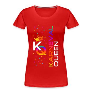 Carnival Queen - Women's Premium Organic T-Shirt - red - Front - Mia (176cm)
