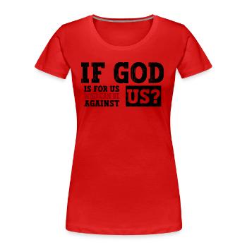 Jesus Christus - Christliches Shirt - Christliche - Frauen Premium Bio T-Shirt - Rot - Vorne - Mia (176cm)