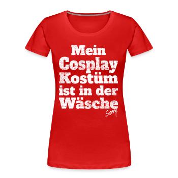 Costume de cosplay en lingerie Anime Manga Cosplayer - T-shirt bio Premium Femme - rouge - Devant - Mia (176cm)