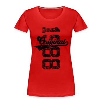 38TH BIRTHDAY ORIGINAL 1988 - Women's Premium Organic T-Shirt - red - Front - Mia (176cm)