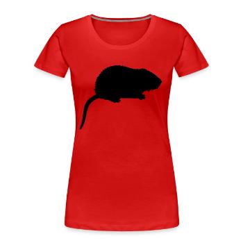 nutria_n1 - Frauen Premium Bio T-Shirt - Rot - Vorne - Mia (176cm)
