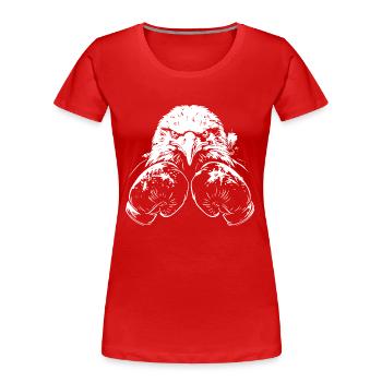 Eagle Boxing Fighter MMA - T-shirt bio Premium Femme - rouge - Devant - Mia (176cm)