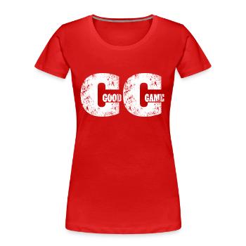 Good Game Gaming Zocker Zocken Gamer Gamepad - Frauen Premium Bio T-Shirt - Rot - Vorne - Mia (176cm)