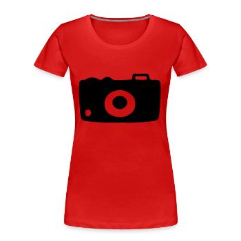 Camera Camera Camera Digital Camera - Women's Premium Organic T-Shirt - red - Front - Mia (176cm)