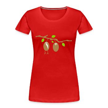 two Kiwis - Women's Premium Organic T-Shirt - red - Front - Mia (176cm)
