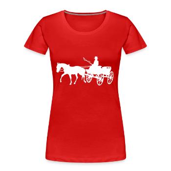 Coach - Women's Premium Organic T-Shirt - red - Front - Mia (176cm)
