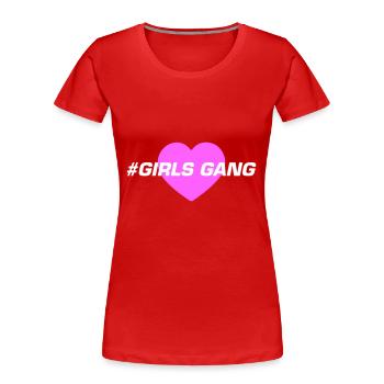 Girls Gang Girls Team Heart Love - Women's Premium Organic T-Shirt - red - Front - Mia (176cm)