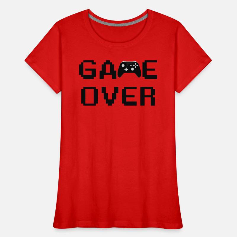 Game Over Controller Frauen Premium Bio T-Shirt