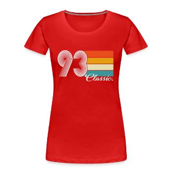 1993 Limited Edition,1993 Classic Birthday Gif - Women's Premium Organic T-Shirt - red - Front - Mia (176cm)