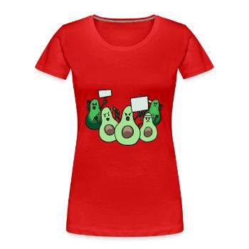 Avocado machen eine Demo Fantasy - Frauen Premium Bio T-Shirt - Rot - Vorne - Mia (176cm)