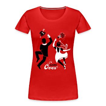 Bride - Couple Game over - Women's Premium Organic T-Shirt - red - Front - Mia (176cm)