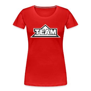 Team - Women's Premium Organic T-Shirt - red - Front - Mia (176cm)