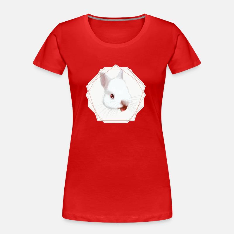 Raspberry Nom - T-shirt bio Premium Femme - rouge