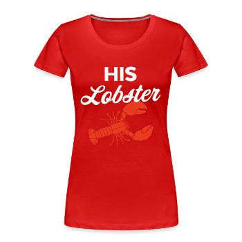 Sein Hummer - Frauen Premium Bio T-Shirt - Rot - Vorne - Mia (176cm)