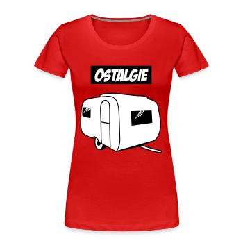 Ostalgie QEK Junior - Frauen Premium Bio T-Shirt - Rot - Vorne - Mia (176cm)
