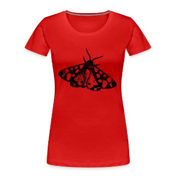 Motte Falter Insekt - Frauen Premium Bio T-Shirt - Rot - Vorne - Mia (176cm)