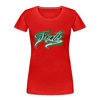 fuerth - T-shirt bio Premium Femme - rouge - Devant - Mia (176cm)