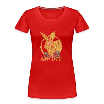 Ostern - Frauen Premium Bio T-Shirt - Rot - Vorne - Mia (176cm)