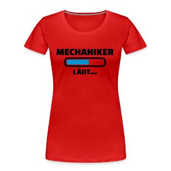 Mechaniker - Frauen Premium Bio T-Shirt - Rot - Vorne - Mia (176cm)