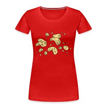 Cashew Cashew Nuts nuts - Women's Premium Organic T-Shirt - red - Front - Mia (176cm)