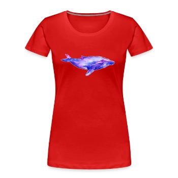 Traumwal - Women's Premium Organic T-Shirt - red - Front - Mia (176cm)