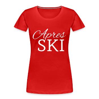 Apres Ski - Frauen Premium Bio T-Shirt - Rot - Vorne - Mia (176cm)