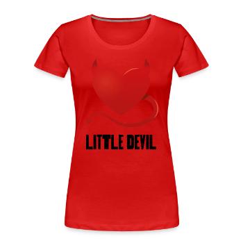 Little Devil - Women's Premium Organic T-Shirt - red - Front - Mia (176cm)